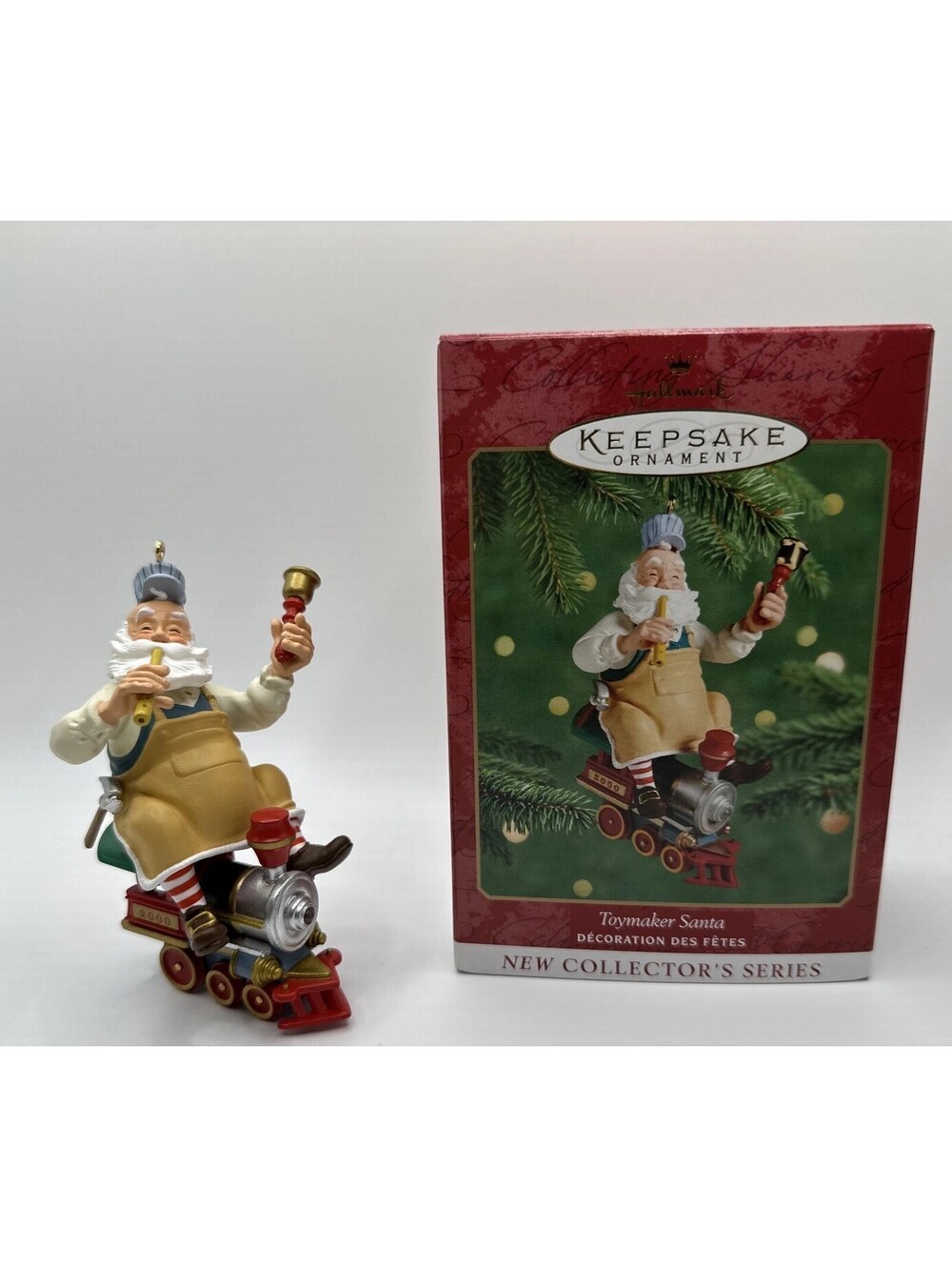 2000 Hallmark Keepsake Ornament Toymaker Santa Claus On A Train Christmas #1